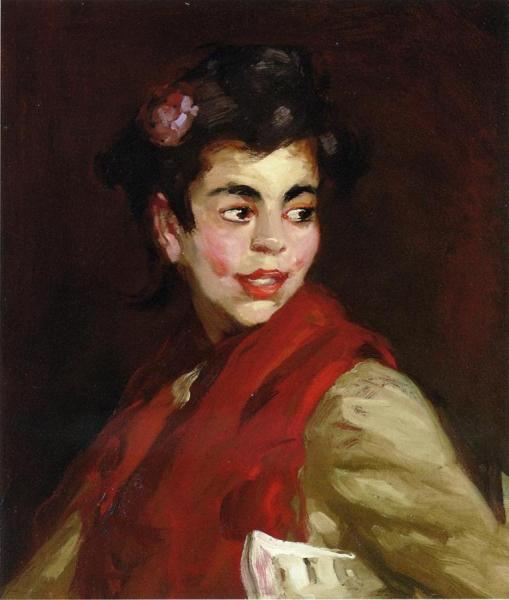 Newsgirl, Madrid, Spain by Robert Henri