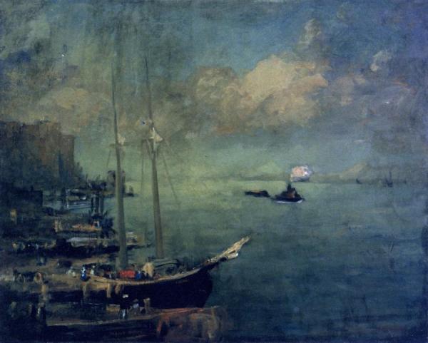 On The East River by Robert Henri