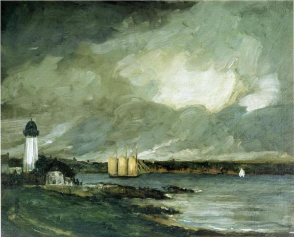 Pequot Light House, Connecticut Coast by Robert Henri
