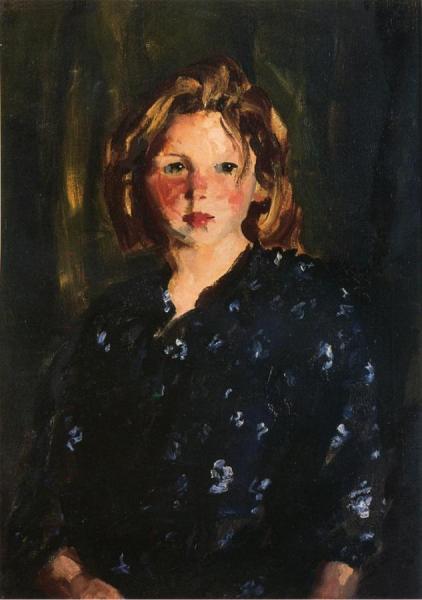 Portrait Of A Young Girl by Robert Henri