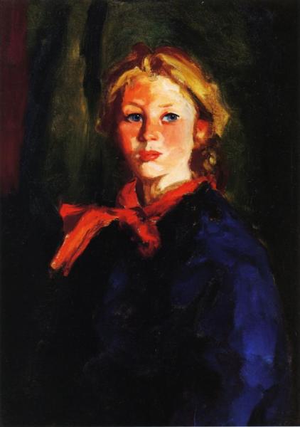 Portrait Of Katie Mcnamara by Robert Henri