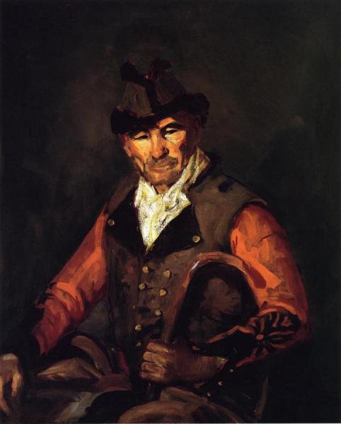 Segovia Man In Fur-trimmed Hat by Robert Henri