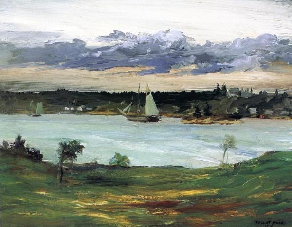 Ship In The Bay by Robert Henri