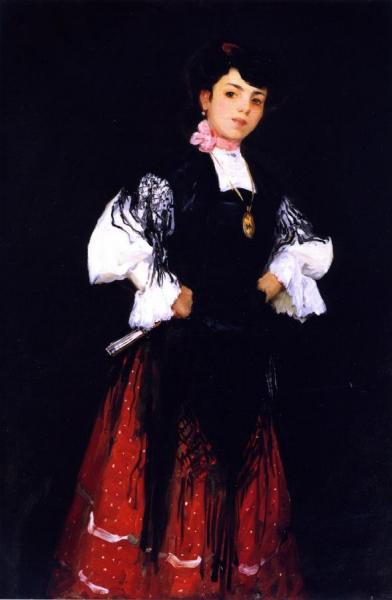 Spanish Girl Of Madrid (una Chula) by Robert Henri