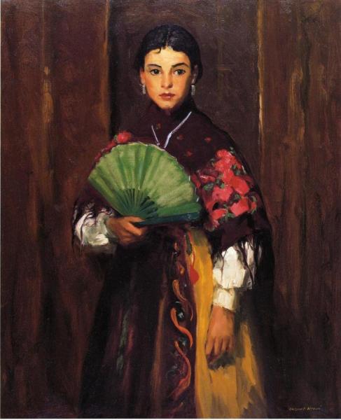 Spanish Girl Of Segovia by Robert Henri