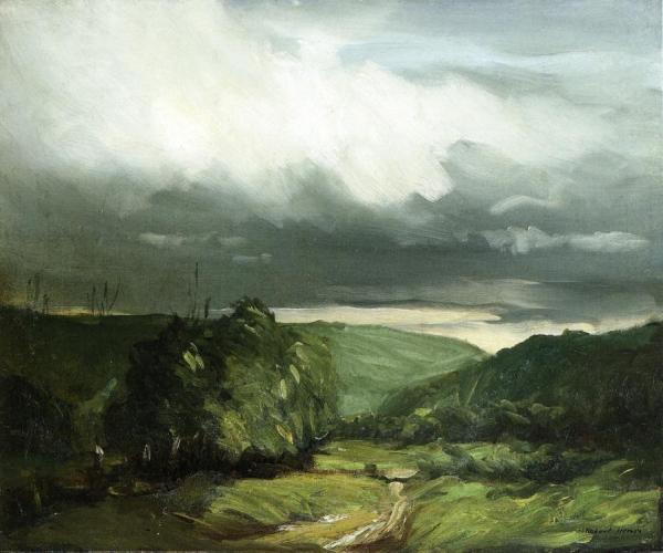 Storm Weather - Wyoming Valley by Robert Henri