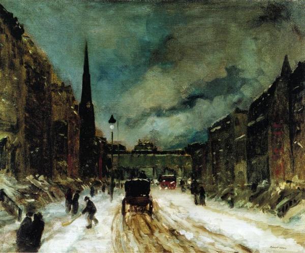 Street Scene With Snow by Robert Henri