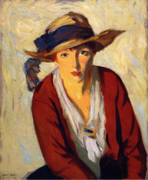The Beach Hat by Robert Henri