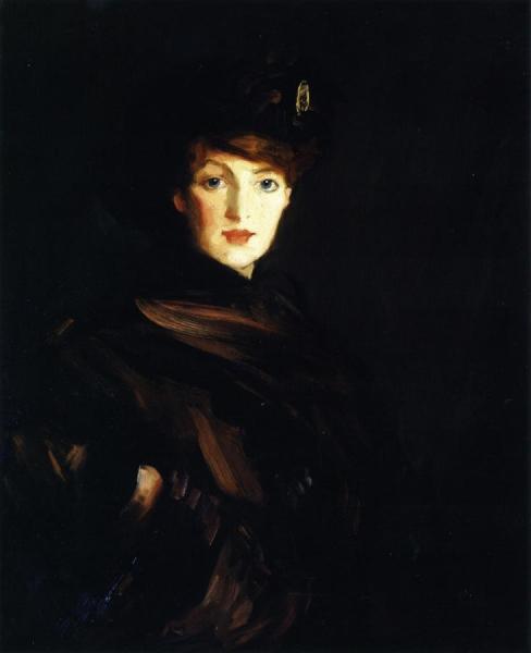 The Brown Wrap by Robert Henri