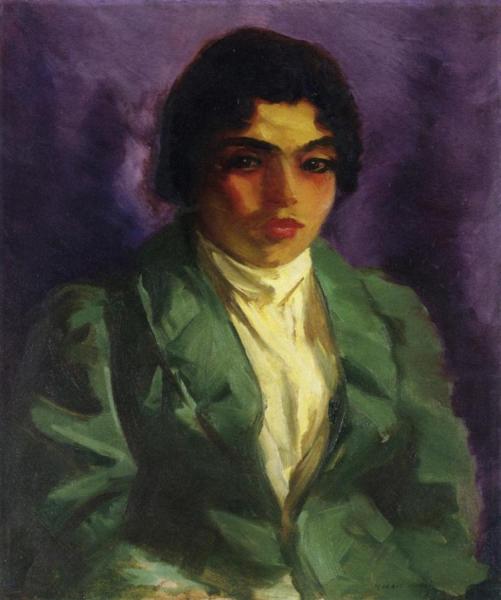 The Green Coat by Robert Henri