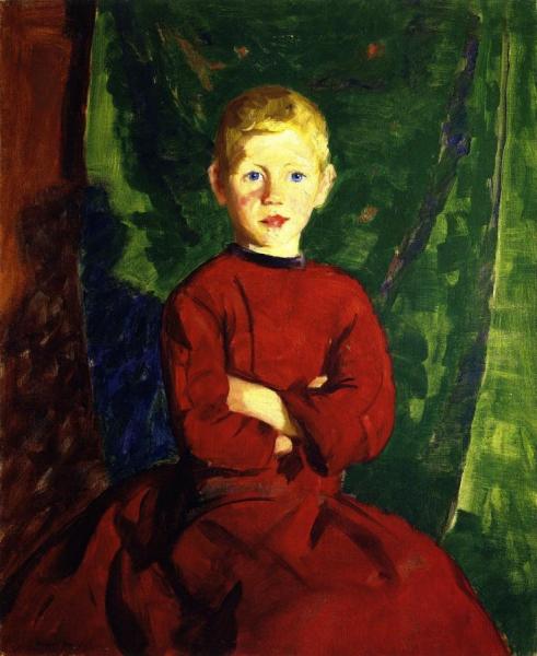 Thomas In His Red Coat by Robert Henri