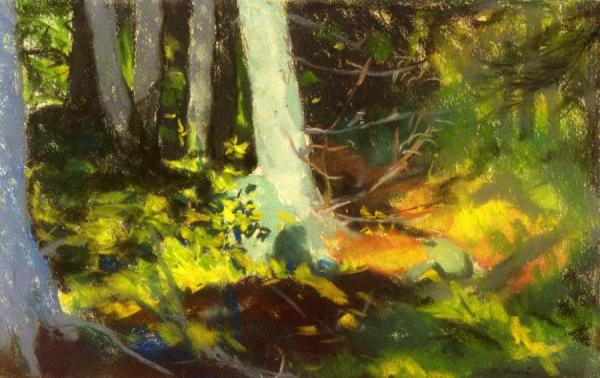Under The Trees - Monhegan by Robert Henri