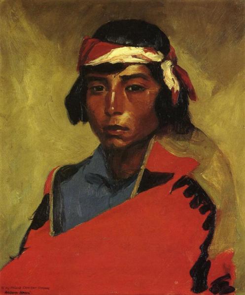 Young Buck Of The Tesuque Pueblo by Robert Henri