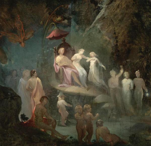 The Fairy Court by Robert Huskisson Oil Painting Reproductions