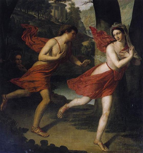 Pauline As Daphne Fleeing From Apollo by Robert Lefevre