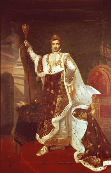 Portrait Of Napoleon I In Coronation Robes by Robert Lefevre Oil Painting Reproductions