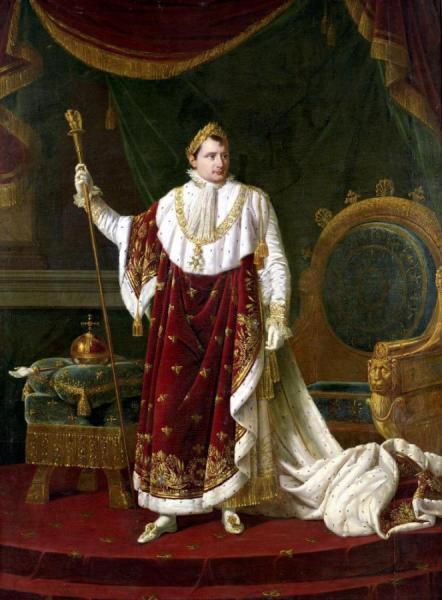 Portrait Of Napoleon In Coronation Robes by Robert Lefevre