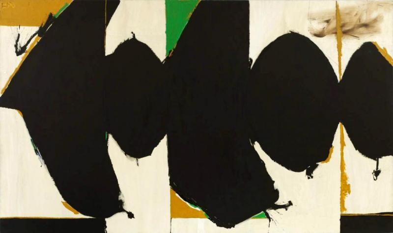 Elegy To The Spanish Republic, No.108, 1965-67 by Robert Motherwell Oil Painting Reproductions