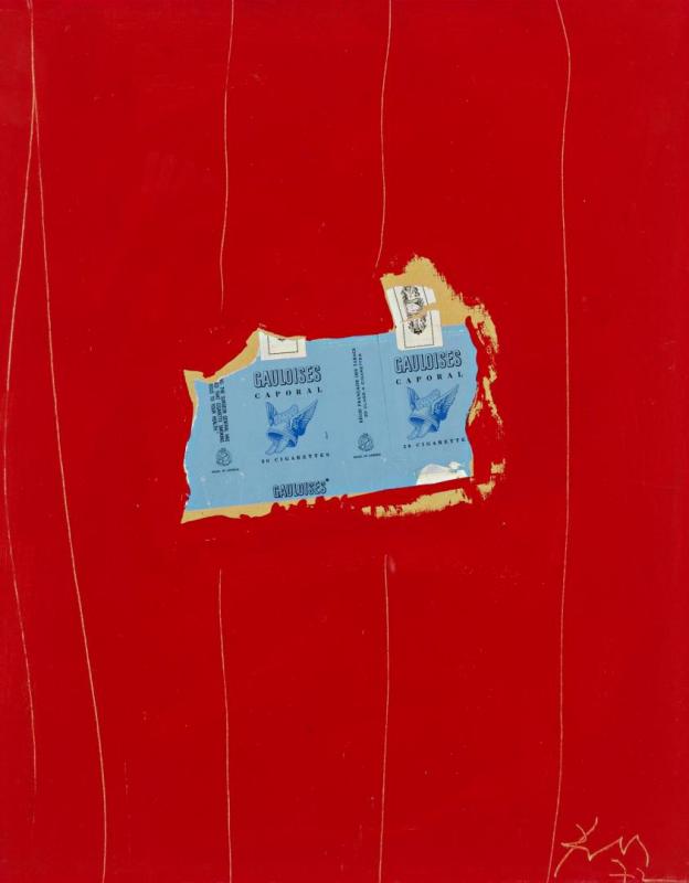 Gauloises With Scarlet No. 1 by Robert Motherwell