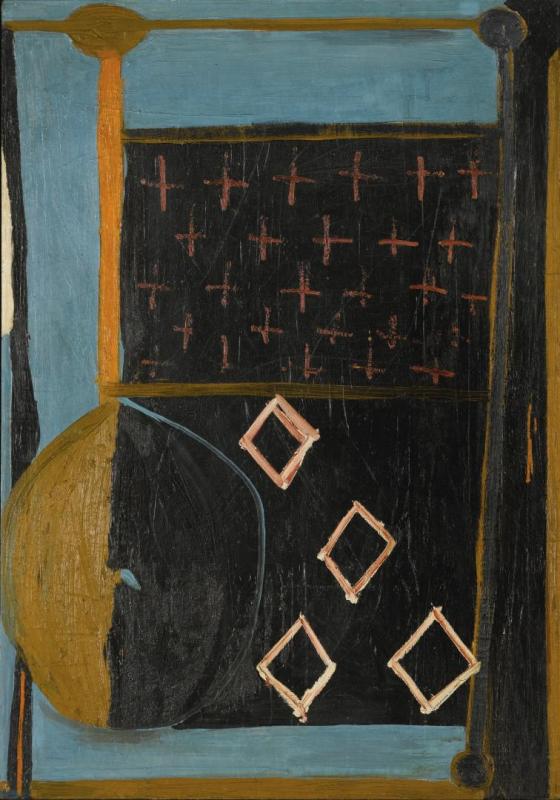 In Blue With Crosses by Robert Motherwell