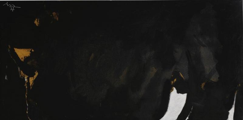 Les Caves Iv by Robert Motherwell