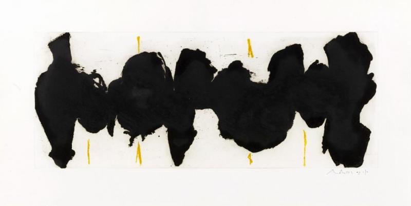 Running Elegy Ii, Yellow State by Robert Motherwell