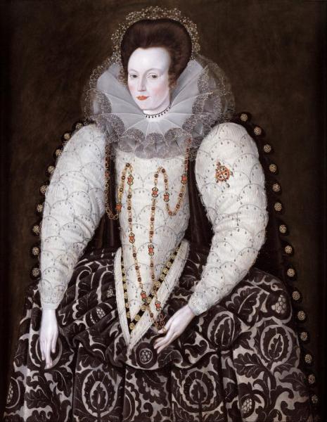 Frances,lady Reynell,of West Ogwell,devon by Robert Peake The Elder
