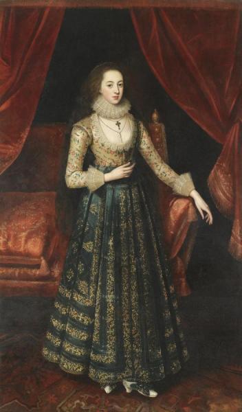 Portrait Of A Lady by Robert Peake The Elder
