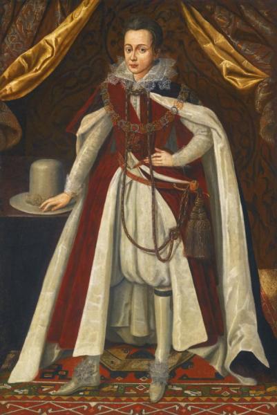 Portrait Of Charles by Robert Peake The Elder