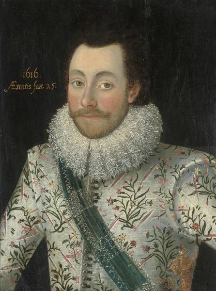 Portrait Of Sir John Penruddock by Robert Peake The Elder