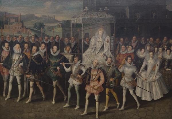 The Procession Picture, C.1600 by Robert Peake The Elder