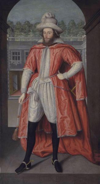 William Pope,1st Earl Of Downe(1573-1631) by Robert Peake The Elder