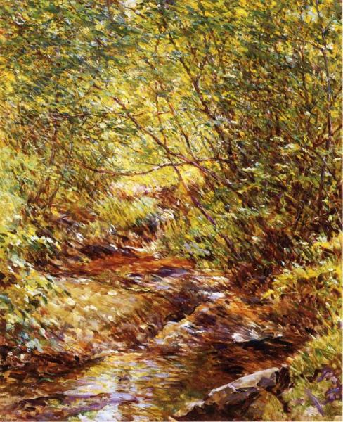 A Woodland Stream by Robert Reid