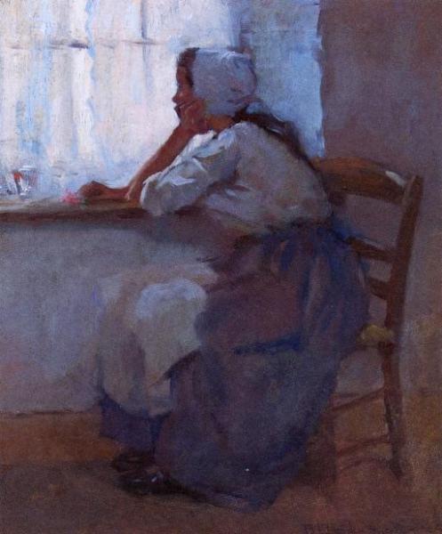 Girl At The Window by Robert Reid