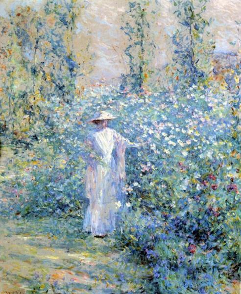 In The Flower Garden by Robert Reid