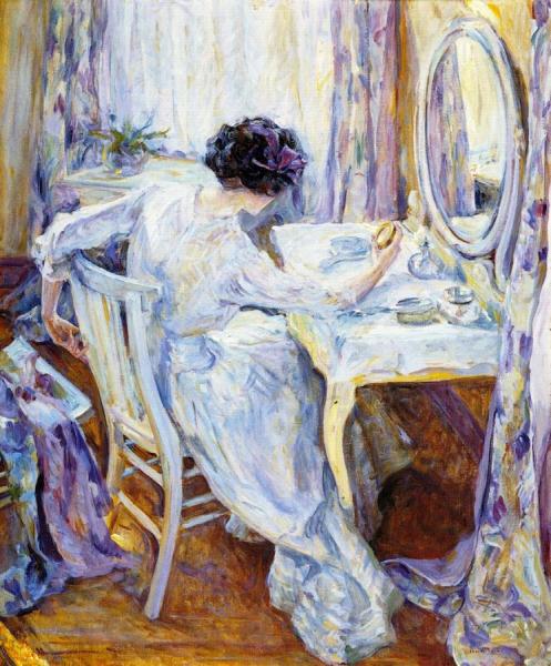 The Miniature by Robert Reid Oil Painting Reproductions