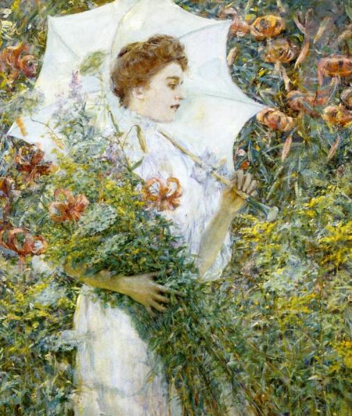 The White Parasol by Robert Reid