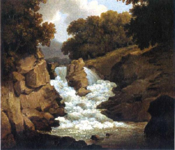 A Waterfall by Robert Salmon