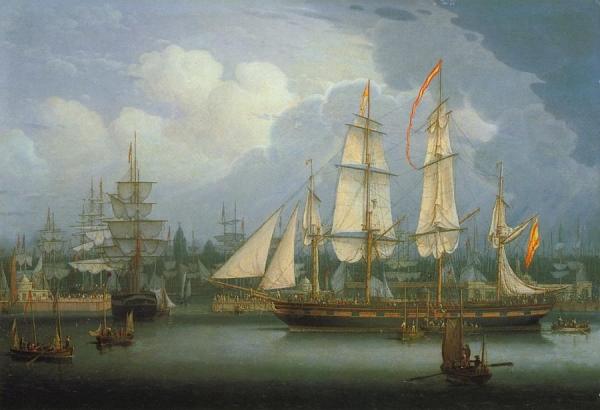 Robert Salmon Four-masted Clipper Ship In Liverpool Harbour