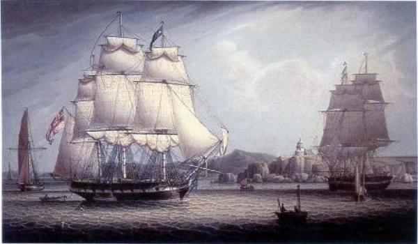 Off A Rocky Cliff by Robert Salmon