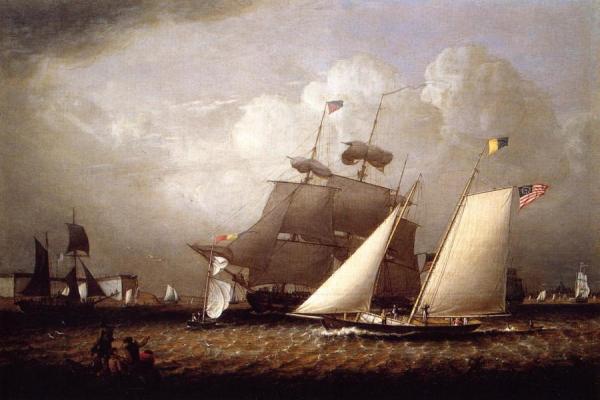 Robert Salmon Picture Of The "dream" Poleasure Yacht
