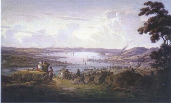 View Of Dunbarton And River Clyde by Robert Salmon