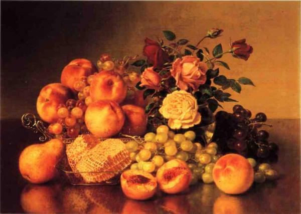 Still Life With Peaches by Robert Spear Dunning