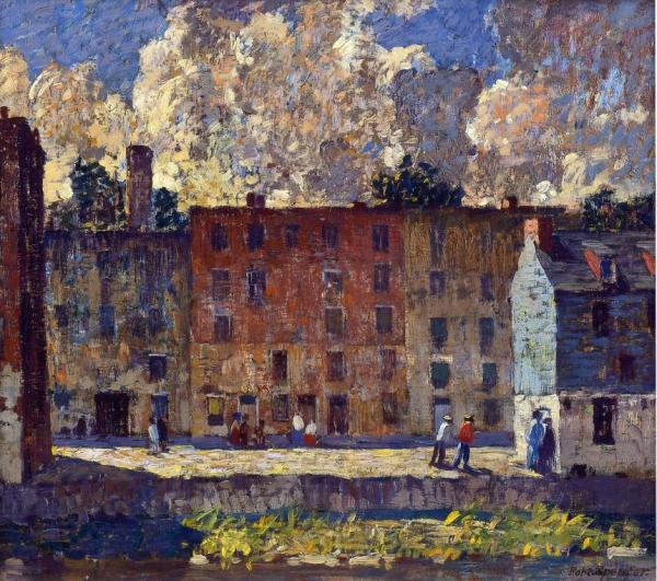 A Row Of Tenements by Robert Spencer