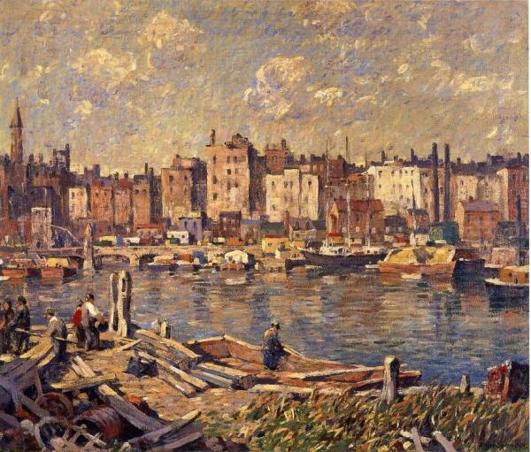 Harlem River by Robert Spencer Oil Painting Reproductions