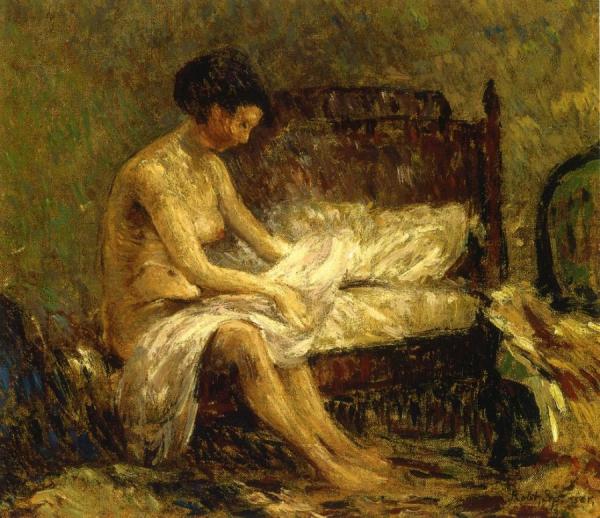 Seated Nude by Robert Spencer