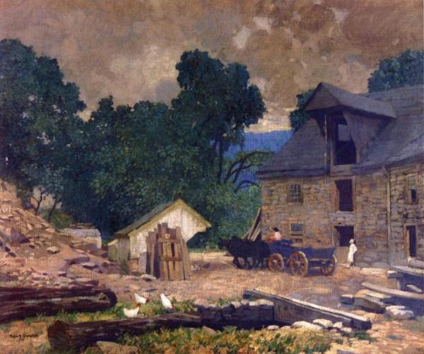 The Mill Yard by Robert Spencer