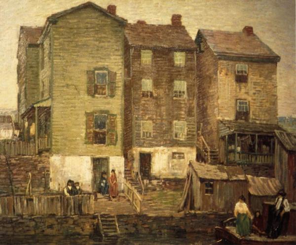 Three Houses by Robert Spencer