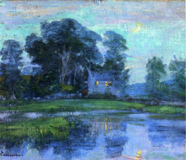 At Eventime by Robert Vonnoh Oil Painting Reproductions