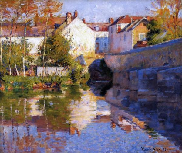 Beside The River (grez) by Robert Vonnoh
